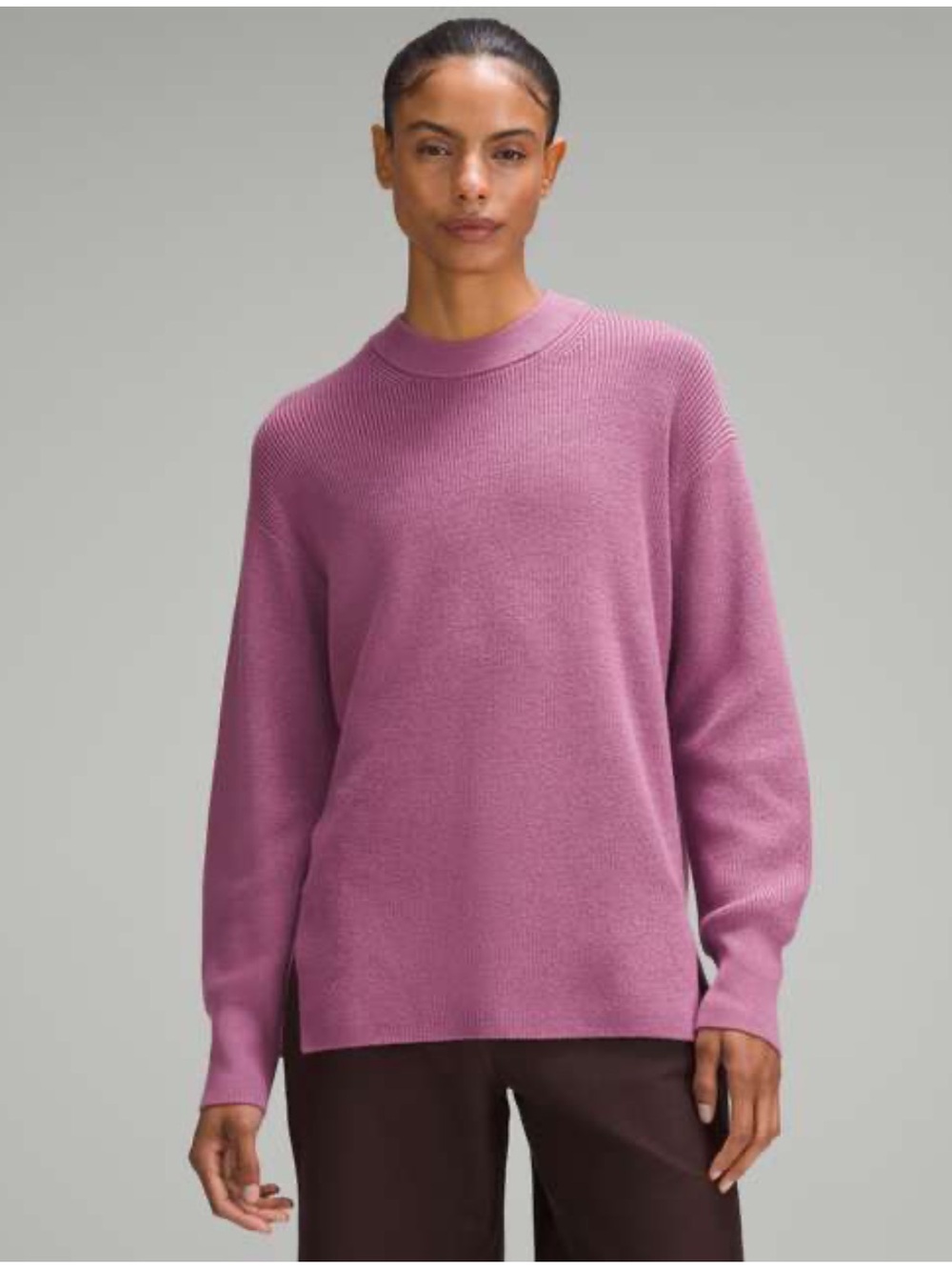 Lululemon • Merino Wool-Blend Ribbed Crewneck Sweater • Size 10